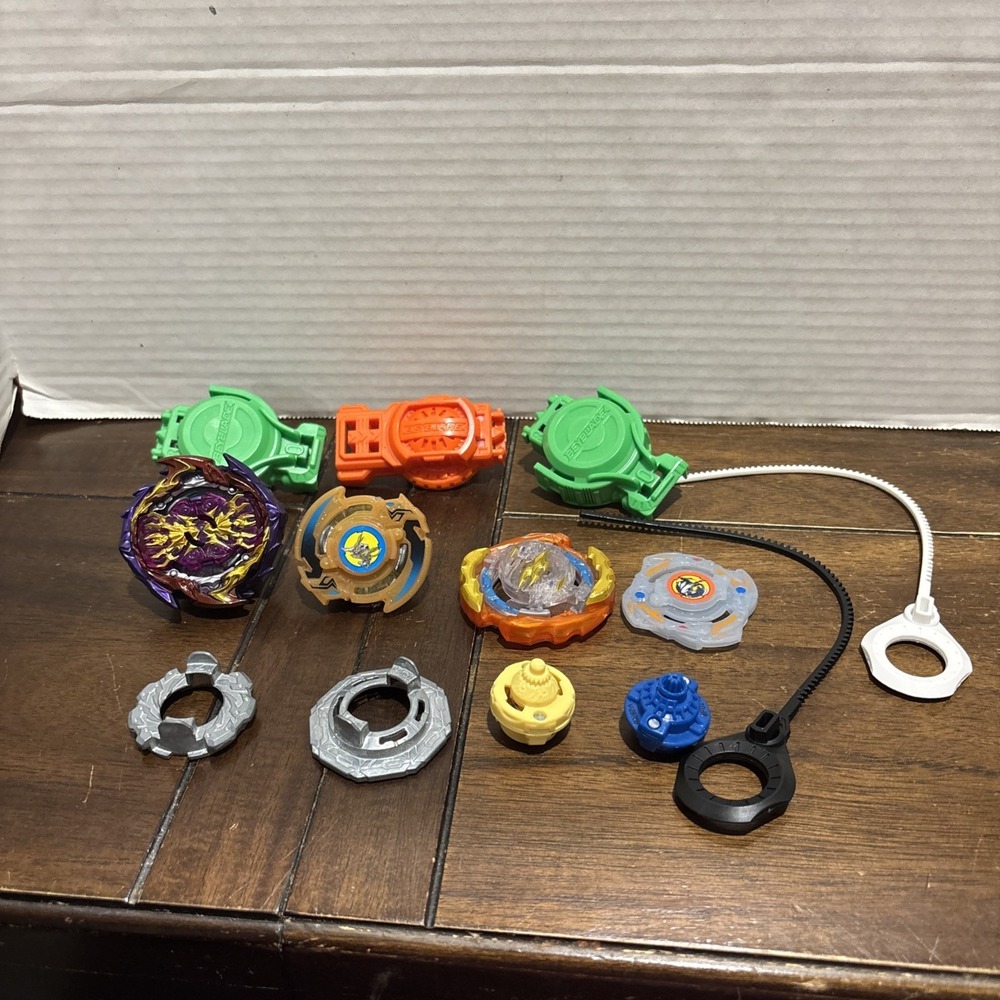 Huge Beyblade Metal Lot Takary Tomy Hasbro Mixed‎ Pieces Mixed Beyblades
